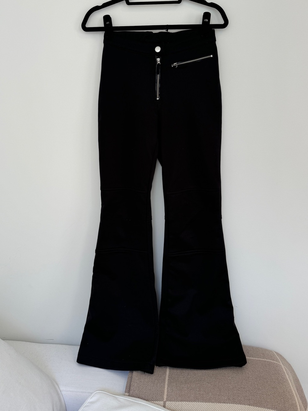 Black Flared Ski Pants